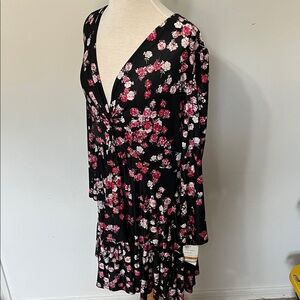 NWT Gabby Skye Floral Mini Dress Womens Size 16 W Retail $98 Wedding Guest Date